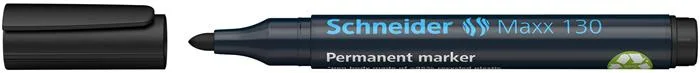 Permanentný popisovač, 1-3 mm, kužeľový hrot, SCHNEIDER "Maxx 130", čierny 2
