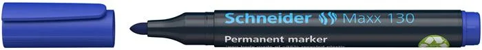 Permanentný popisovač, 1-3 mm, kužeľový hrot, SCHNEIDER "Maxx 130", modrý 2