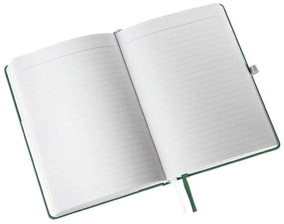 Zápisník, A5, linajkový, 80 strán, s tvrdou obálkou, LEITZ "Style", olivovo zelená 4