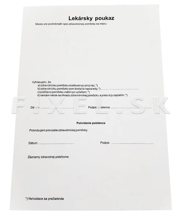 Lekársky poukaz na zdrav.pomôcku A5 2
