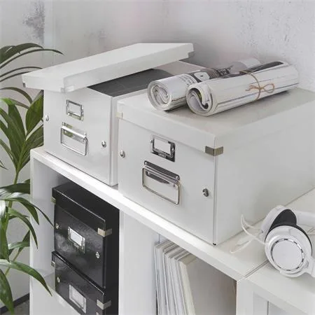 Škatuľa, rozmer A4, LEITZ "Click&Store", biela 3