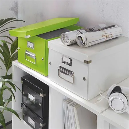 Škatuľa, rozmer A4, LEITZ "Click&Store", zelená 3