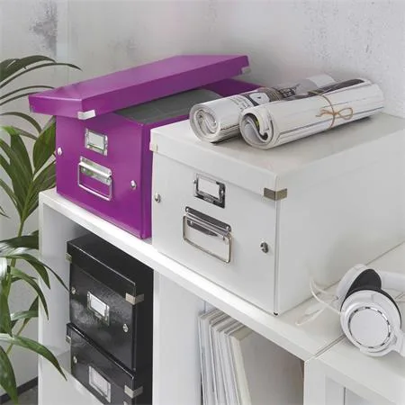 Škatuľa, rozmer A4, LEITZ "Click&Store", fialová 3