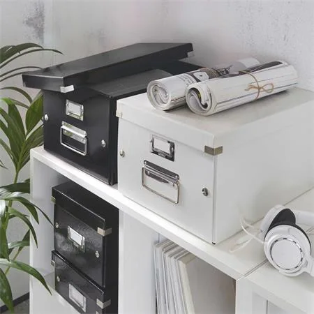 Škatuľa, rozmer A4, LEITZ "Click&Store", čierna 3
