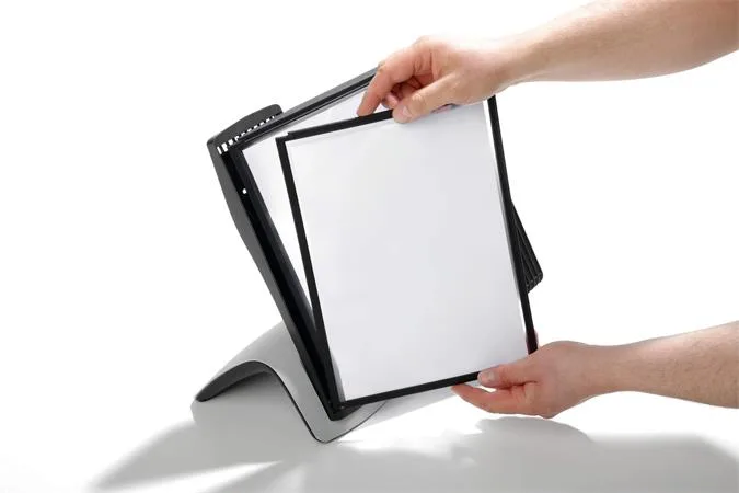 Držiak na prezetačné tabule, stolový, A4, 10 ks prezentačných tabuľ, DURABLE "SHERPA®", čierna 5