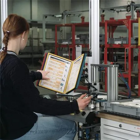 Držiak, stolový, s 10 panelmi, DURABLE "VARIO® 10", mix farieb 7