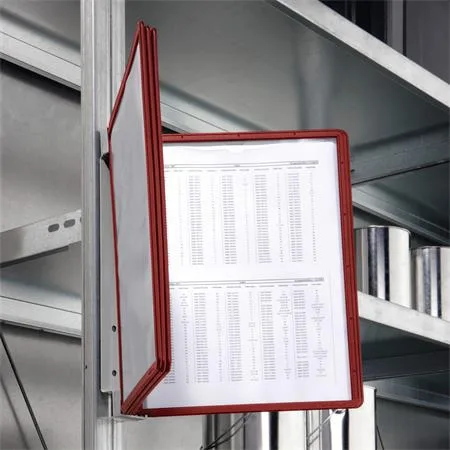 Držiak, nástenný, magnetický, s 5 panelmi, DURABLE "VARIO® 5 MAGNET", červená 2