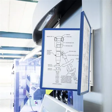 Držiak, nástenný, magnetický, s 5 panelmi, DURABLE "VARIO® 5 MAGNET", tmavomodrá 2