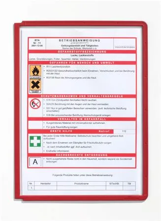 Prezentačný panel, A4, DURABLE "SHERPA®", červená 2