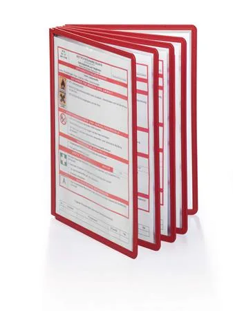 Prezentačný panel, A4, DURABLE "SHERPA®", červená 3