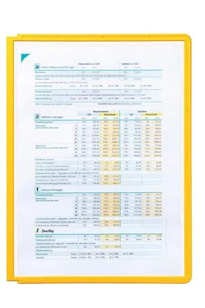 Prezentačný panel, A4, DURABLE "SHERPA®", žltá 2