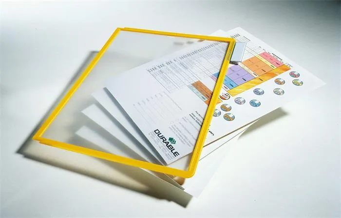 Prezentačný panel, A4, DURABLE "SHERPA®", žltá 3