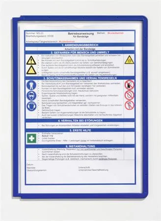 Prezentačný panel, A4, DURABLE "SHERPA®", tmavomodrá 2