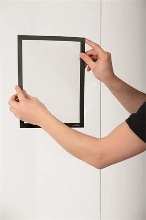 Informačný panel, A4, elektrostatický, DURABLE "DURAFRAME® SUN", čierna 2