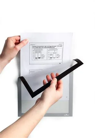 Informačný panel, A4, magnetický, DURABLE "DURAFRAME® MAGNETIC", strieborná 3