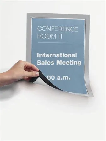 Informačný panel, A4, magnetický, DURABLE "DURAFRAME® MAGNETIC", strieborná 4