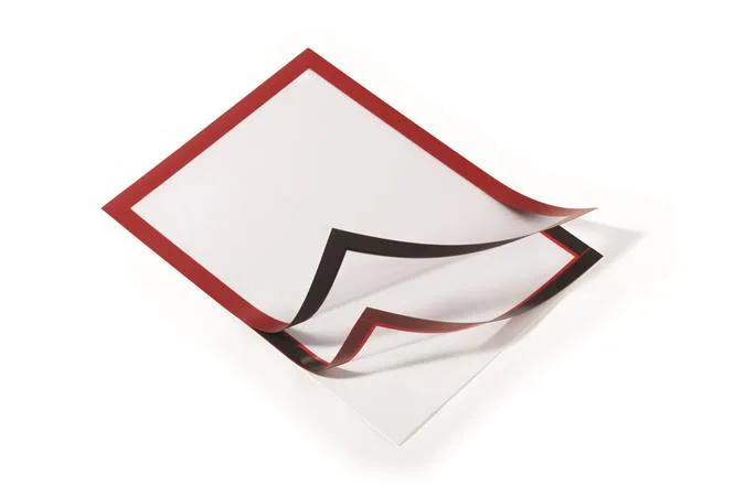 Informačný panel, A4, samolepiaci, DURABLE "DURAFRAME®", červená 3