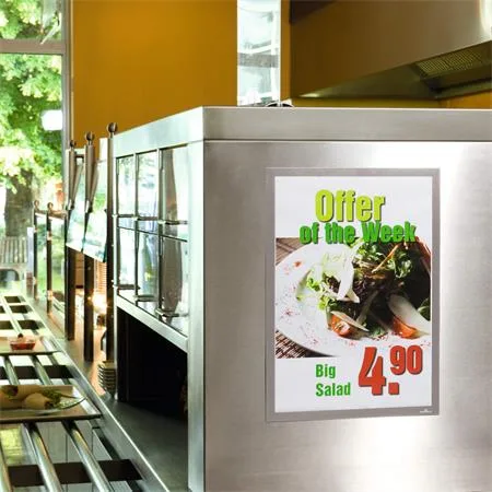 Informačný panel, A3, samolepiaci, DURABLE "DURAFRAME®", strieborná 4
