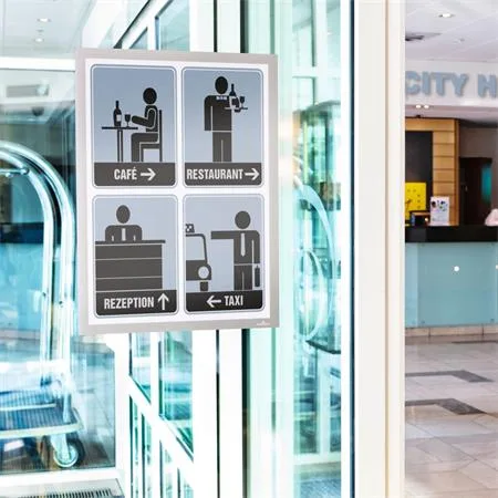 Informačný panel, A4, samolepiaci, DURABLE "DURAFRAME®", strieborná 5