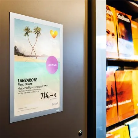 Informačný panel, A4, samolepiaci DURABLE "DURAFRAME®", strieborná 5