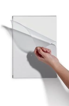 Informačný rám, magnetická zadná strana, A4, DURABLE, priehľadná 2