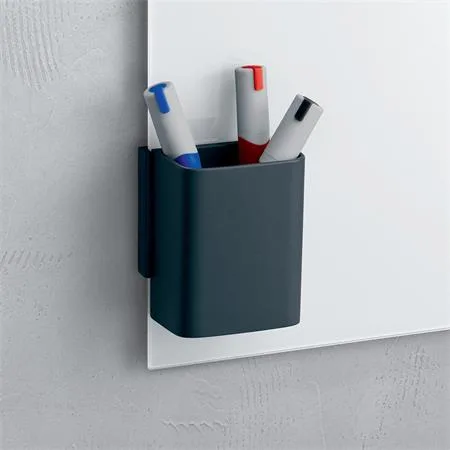 Pohár na písacie potreby, 7,5x9,4x5,1 cm, SIGEL, " Artverum® Clip&Organise", antracitová-sivá 2