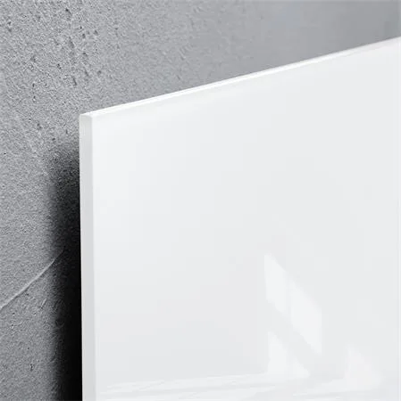 Magnetická sklenená tabuľa, 100x100 cm, SIGEL "Artverum® ", biela 4