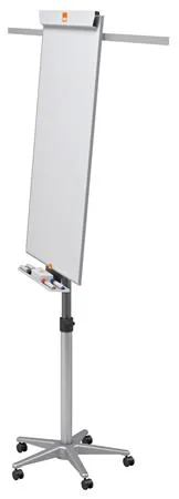 Flipchartová tabuľa, mobilná, magnetický povrch, 2 pomocné ramená, NOBO 5