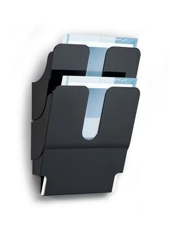 Držiak na katalógy, nástenný, na výšku, A4, DURABLE "FLEXIPLUS 2", čierna 2