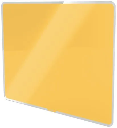 Magnetická sklenená tabuľa, 80x60 cm, LEITZ "Cosy", teplá žltá 4