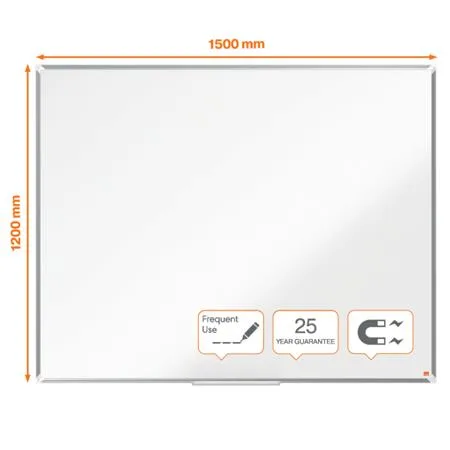 Biela tabuľa, smaltovaná, magnetická, 150x120cm, hliníkový rám, NOBO "Premium Plus" 2