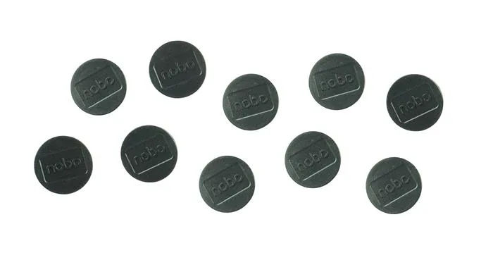 Magnetka, silná, 38mm, 10ks, NOBO, čierna 3