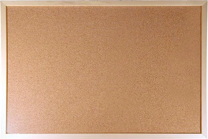 Korková tabuľa, 40x60 cm, drevený rám, VICTORIA VISUAL 2