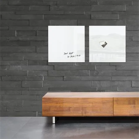 Magnetická sklenená tabuľa, 48x48 cm, SIGEL "Artverum® ", biela 2