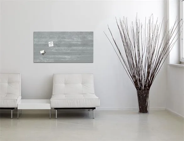 Magnetická sklenená tabuľa, 46x91 cm, SIGEL "Artverum® ", betónový vzor 2