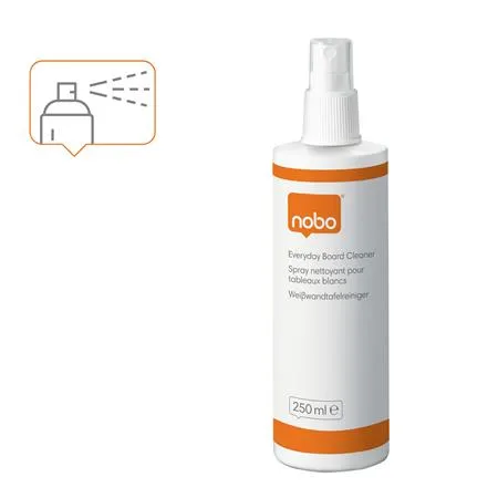 Čistiaci aerosólový sprej na biele tabule, 250 ml, NOBO "Everyday" 2