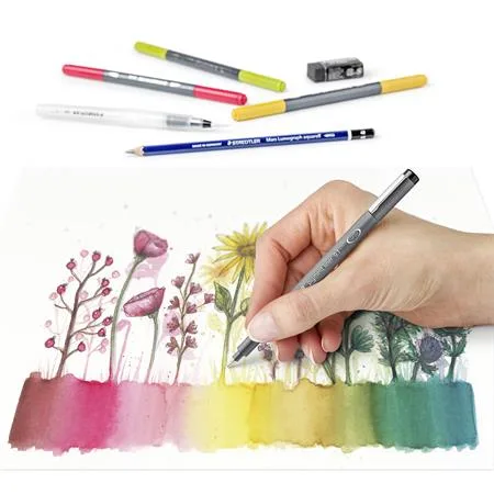 Štetec, sada, obojstranné, STAEDTLER "Mixed Set 5", 8 rôznych farieb 3