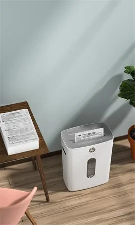Skartovací stroj, konfety, 8 listov, HP "Oneshred 8CC", svetlosivá 5