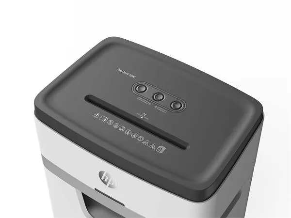 Skartovací stroj, mikrokonfety, 12 listov, HP "Oneshred 12MC", svetlosivý 4