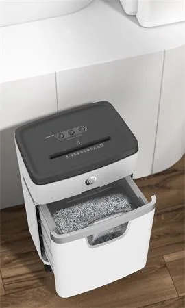 Skartovací stroj, mikrokonfety, 12 listov, HP "Oneshred 12MC", svetlosivý 5