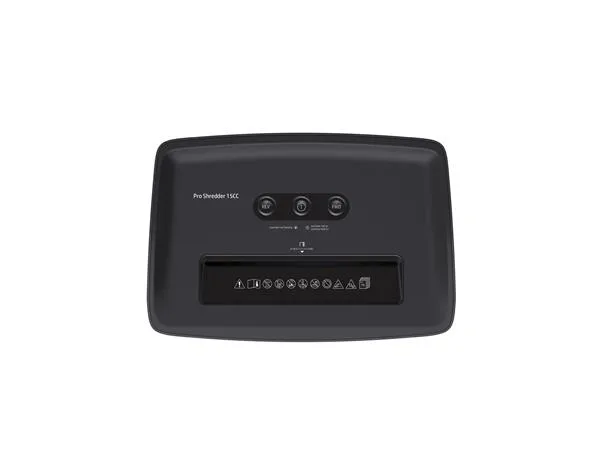 Skartovací stroj, konfety, 15 listov, HP "Pro Shredder 15CC", tmavosivý 3
