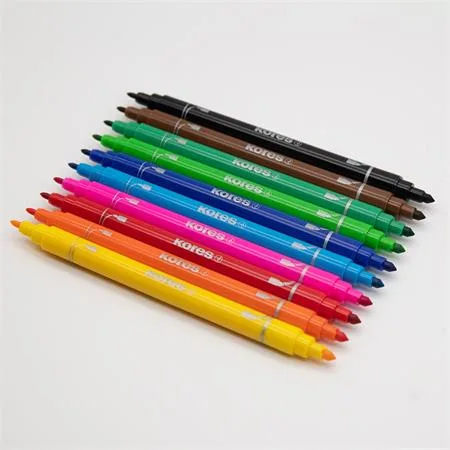 Fixky, sada, 1-3 mm, vyprateľné, KORES "Korellos 2in1", 10 rôznych farieb 3