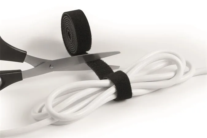 Káblová spona, so suchým zipsom, DURABLE "CAVOLINE® Grip 20", čierna 3