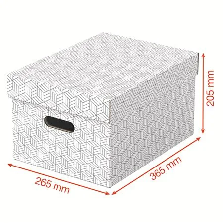 Úložný box, veľ. M, ESSELTE "Home", biely 3
