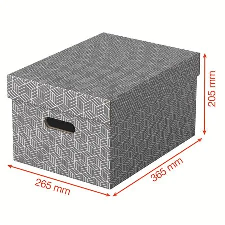 Úložný box, veľ. M, ESSELTE "Home", sivý 3