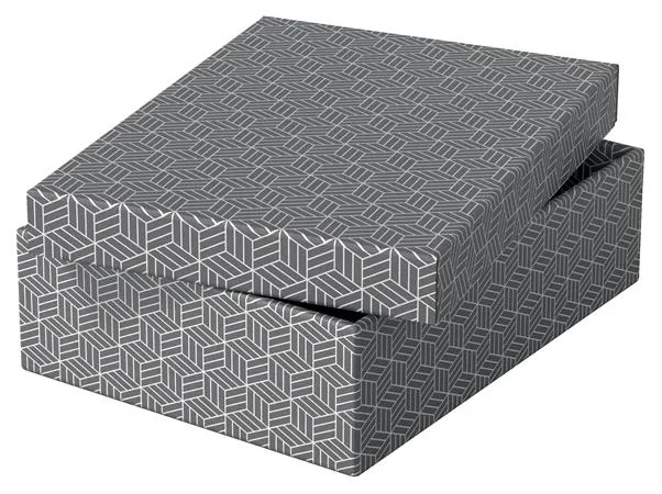 Úložný a darčekový box, ESSELTE "Home", sivý 2