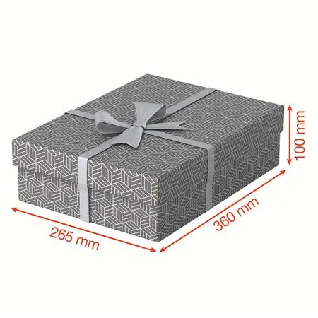Úložný a darčekový box, ESSELTE "Home", sivý 4