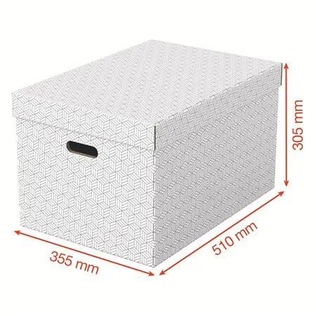 Úložný box, veľ. L, ESSELTE "Home", biely 3