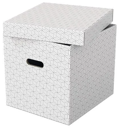 Úložný kubický box, ESSELTE "Home", biely 2