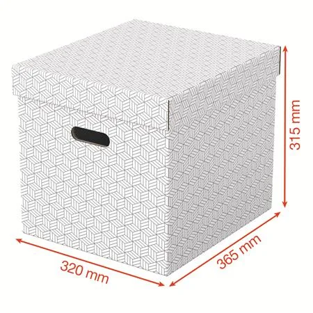 Úložný kubický box, ESSELTE "Home", biely 3